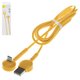 Cable de carga Baseus Maruko Video, USB tipo-A, USB tipo C, 100 cm, 2.1 A, amarillo, #CATQX-0Y
