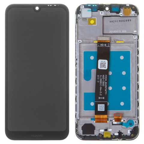 Pantalla LCD puede usarse con Huawei Honor 8S, Y5 2019 , negro, Logo Huawei, con marco, Original PRC , AMN LX1 LX2 LX3 LX9  KSE LX9 KSA LX9