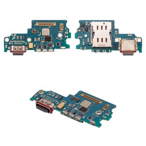 Cable flex puede usarse con Samsung G990B Galaxy S21 FE 5G, del micrófono, del conector de carga, con conector de SIM, Original PRC , placa del cargador