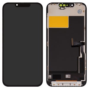 Pantalla LCD puede usarse con iPhone 13 Pro, negro, con marco, AAA, TFT , ZY, LTPS FHD