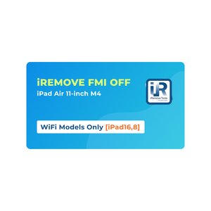 iRemove FMI OFF iPad Air 11 inch M4 solamente modelos WiFi [iPad16,8]