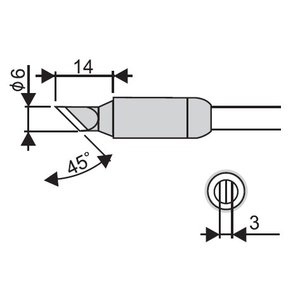 Паяльне жало нагрівач Goot RX 85HRT 6K