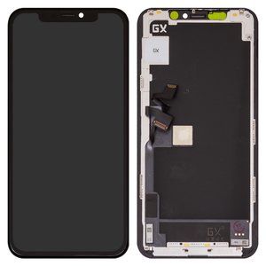 Дисплей для iPhone 11 Pro, чорний, з рамкою, High Copy, OLED , GX OEM hard