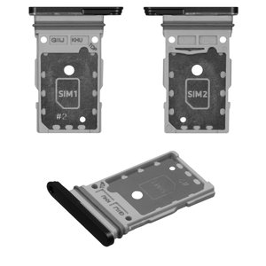 Тримач SIM карти для Samsung G990B Galaxy S21 FE 5G, сірий, graphite