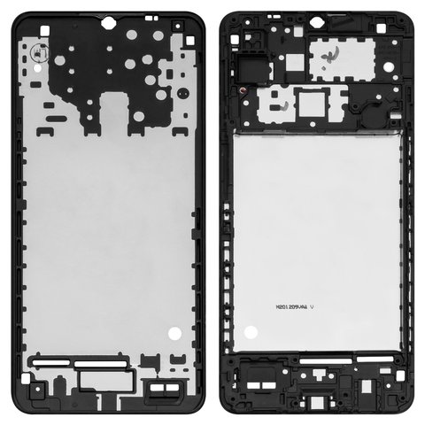 Середня частина корпусу для Samsung A125F Galaxy A12, M127 Galaxy M12, чорна, рамка кріплення дисплея