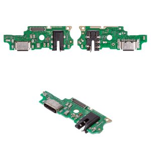 Шлейф для Tecno Pova 3, коннектора наушников, коннектора зарядки, с микрофоном, Сopy, плата зарядки