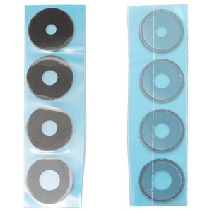 Стекло камеры для Xiaomi Poco X6 Pro 5G, черное, комплект 4 шт.