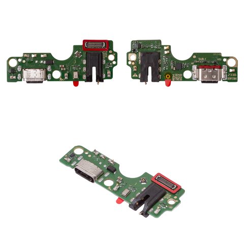 Шлейф для Tecno Spark 20 KJ5 , Spark Go 2024  BG6 ; Infinix Hot 40i X6528B , Smart 8 X6525 , конектора зарядки, з компонентами, плата зарядки