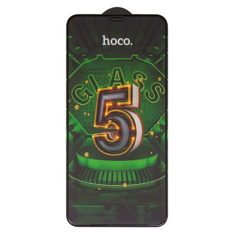 Защитное стекло Hoco G12 для Apple iPhone 11 Pro Max, iPhone XS Max, 5D Full Glue, без упаковки , черный