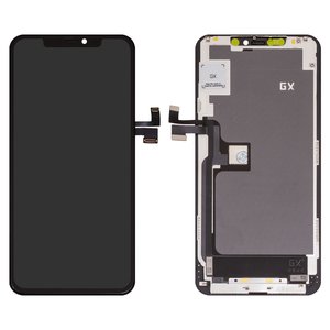 Дисплей для iPhone 11 Pro Max, черный, с рамкой, AAA, TFT , GX