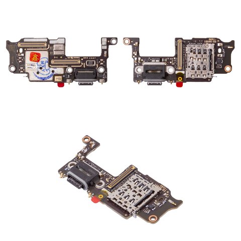 Шлейф для Google Pixel 9 Pro XL, коннектора зарядки, с компонентами, Original PRC , плата зарядки, USB тип C