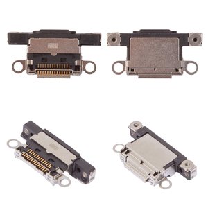 Конектор зарядки для iPhone 15, iPhone 15 Plus, чорний, USB тип C