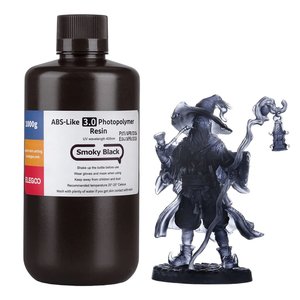 Фотополимерная смола для 3D принтера ELEGOO ABS образная 3.0, Smoky Black, 1 кг