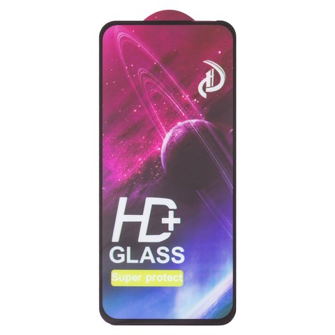 Захисне скло для Infinix Hot 50 5G X6720 , Hot 50i X6531 , Smart 9 X6532 , сумісне з чохлом, Full Glue, без упаковки , чорний