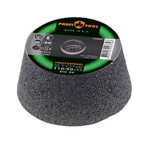 Круг зачисний конічний PROFITOOL PROFESSIONAL 110/90х55хM14; SIC 24 Круг зачисний конічний PROFITOOL PROFESSIONAL 110/90х55хM14; SIC 24