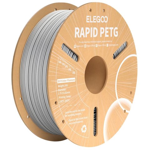 Филамент ELEGOO RAPID PETG, серый gray , 1 кг